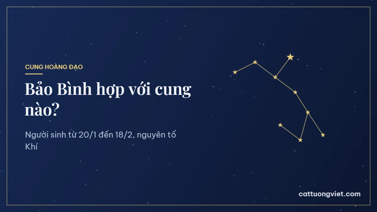 Bảo Bình hợp với cung nào, chòm sao Bảo Bình