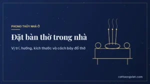 Cách đặt bàn thờ gia tiên trong nhà