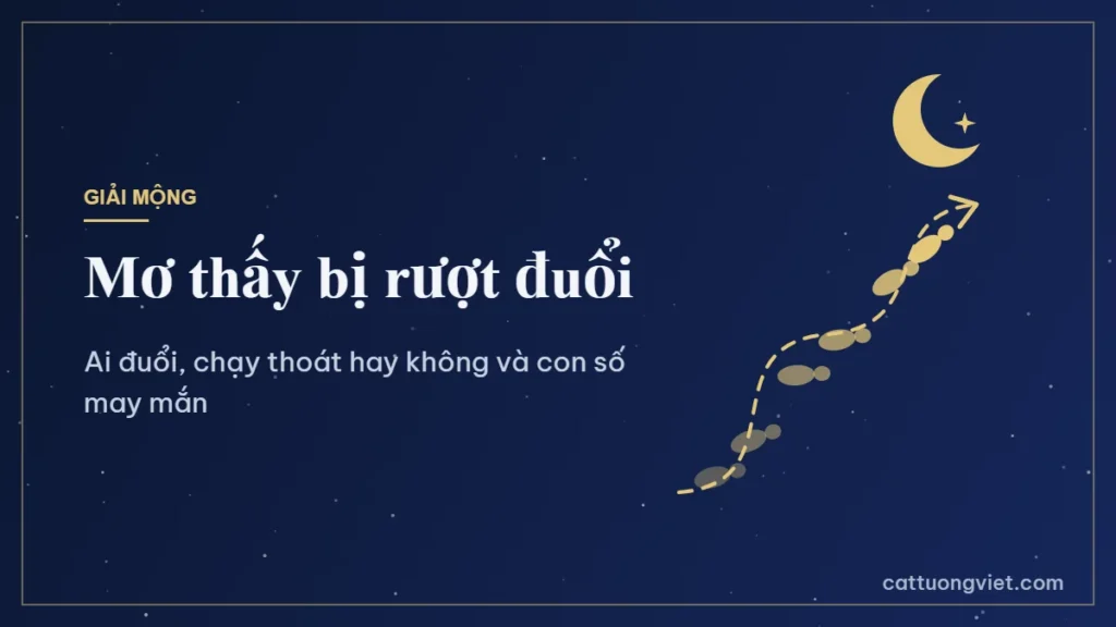 Mơ thấy bị rượt đuổi là điềm gì và con số may mắn