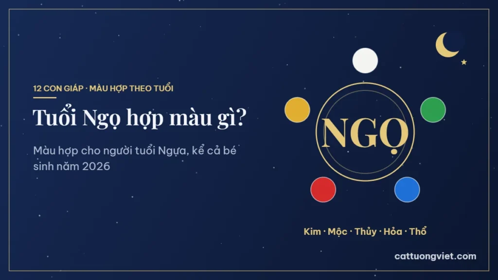 Tuổi Ngọ hợp màu gì theo từng năm sinh